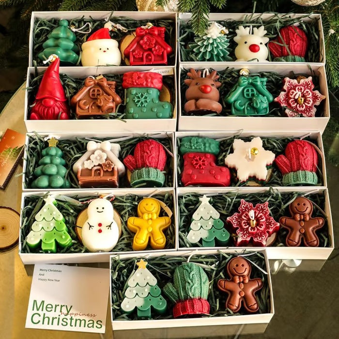 🎅 Christmas scented candle creative gift set