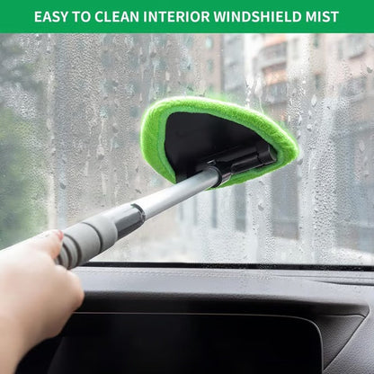🔥LAST DAY 50% OFF🔥Microfiber Car Windshield Cleaning Tool with Extendable Handle