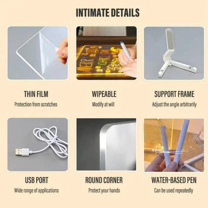 🎁 Holiday Special ✨ LED Note Board with Colors 🎨