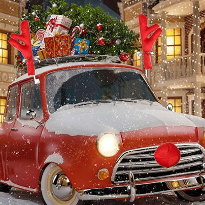 🎁 Holiday Special 🦌 Funny Christmas Car Antlers Decoration