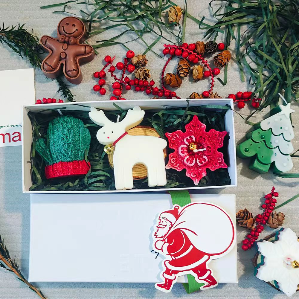 🎅 Christmas scented candle creative gift set