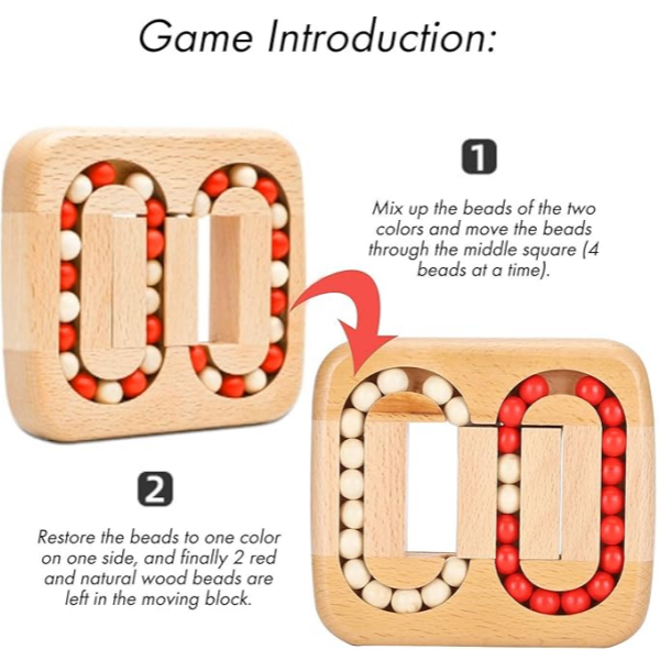 💥 The Best Gift 🎁 Rotating Magic Bean Fingertip Toy Wood Puzzles